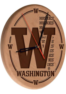 Washington Huskies Laser Engraved Wall Clock