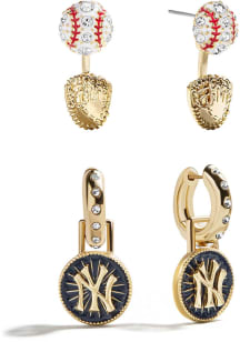 New York Yankees Set 2 Womens Earrings