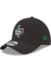 New Era Dallas Stars Mens Black Team Alternate Logo 39THIRTY Flex Hat