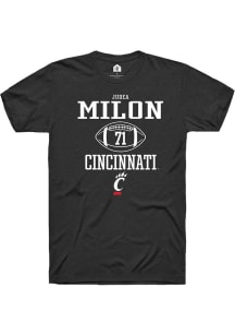 Judea Milon  Cincinnati Bearcats Black Rally NIL Sport Icon Short Sleeve T Shirt