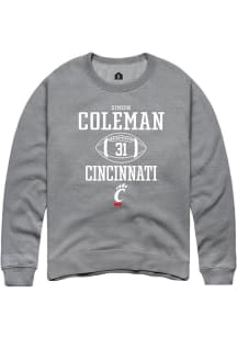 Simeon Coleman  Rally Cincinnati Bearcats Mens Graphite NIL Sport Icon Long Sleeve Crew Sweatshirt