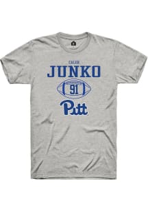 Caleb Junko  Pitt Panthers Ash Rally NIL Sport Icon Short Sleeve T Shirt