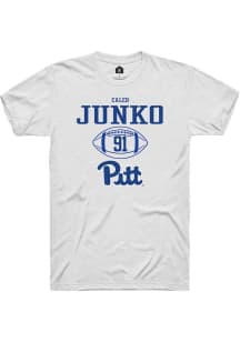Caleb Junko  Pitt Panthers White Rally NIL Sport Icon Short Sleeve T Shirt