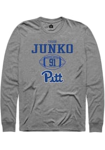 Caleb Junko  Pitt Panthers Graphite Rally NIL Sport Icon Long Sleeve T Shirt