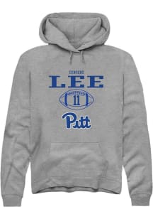 Censere Lee  Rally Pitt Panthers Mens Graphite NIL Sport Icon Long Sleeve Hoodie