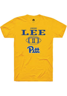 Censere Lee  Pitt Panthers Gold Rally NIL Sport Icon Short Sleeve T Shirt