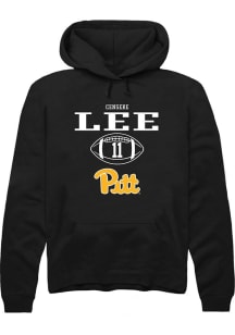 Censere Lee  Rally Pitt Panthers Mens Black NIL Sport Icon Long Sleeve Hoodie