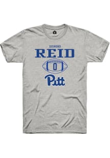 Desmond Reid  Pitt Panthers Ash Rally NIL Sport Icon Short Sleeve T Shirt