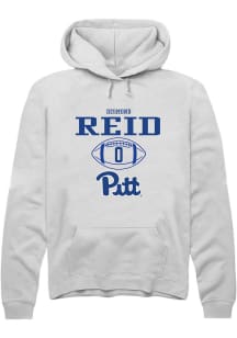 Desmond Reid  Rally Pitt Panthers Mens White NIL Sport Icon Long Sleeve Hoodie