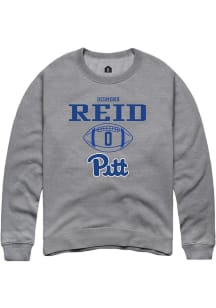 Desmond Reid  Rally Pitt Panthers Mens Graphite NIL Sport Icon Long Sleeve Crew Sweatshirt