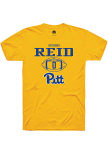 Desmond Reid  Pitt Panthers Gold Rally NIL Sport Icon Short Sleeve T Shirt