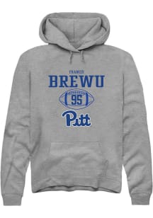 Francis Brewu  Rally Pitt Panthers Mens Graphite NIL Sport Icon Long Sleeve Hoodie