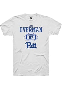Jake Overman  Pitt Panthers White Rally NIL Sport Icon Short Sleeve T Shirt