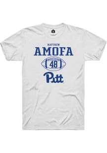 Matthew Amofa  Pitt Panthers White Rally NIL Sport Icon Short Sleeve T Shirt