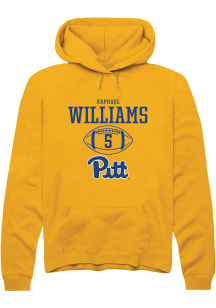 Raphael Williams  Rally Pitt Panthers Mens Gold NIL Sport Icon Long Sleeve Hoodie