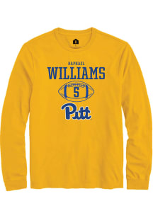 Raphael Williams  Pitt Panthers Gold Rally NIL Sport Icon Long Sleeve T Shirt