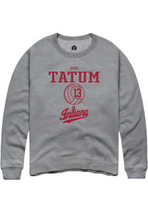 avry tatum  Rally Indiana Hoosiers Mens Graphite NIL Sport Icon Long Sleeve Crew Sweatshirt
