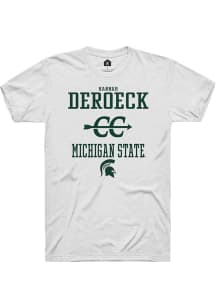 Hannah DeRoeck  Michigan State Spartans White Rally NIL Sport Icon Short Sleeve T Shirt