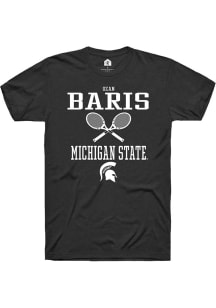 Ozan Baris  Michigan State Spartans Black Rally NIL Sport Icon Short Sleeve T Shirt