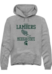 Parker Lambers  Rally Michigan State Spartans Mens Graphite NIL Sport Icon Long Sleeve Hoodie