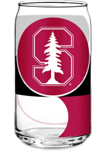 Stanford Cardinal Glass Pint Glass - White