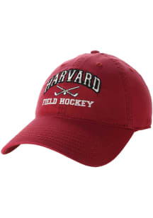 Legacy Harvard Crimson field Hockey EZA Twill Adjustable Hat - Crimson