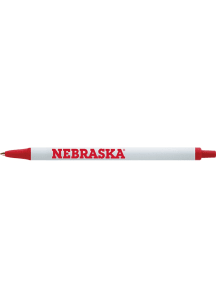 Nebraska Cornhuskers Bic Click Stick Pen - White