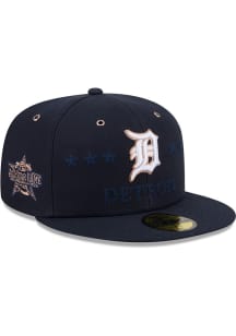 New Era Detroit Tigers Mens Navy Blue 2026 MLB All Star Game On-Field 59FIFTY Fitted Hat