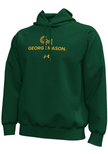 Under Armour George Mason University Mens Green Icon Long Sleeve Hoodie