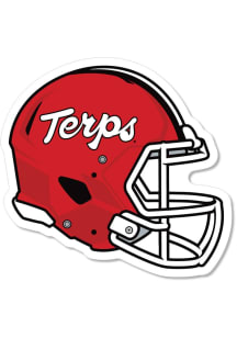 Maryland Terrapins 3 Inch Helmet Auto Decal - Red