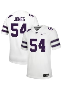Keiton Jones  Nike K-State Wildcats White NIL Name And Number Football Jersey