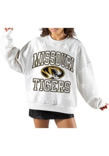 Gameday Couture Missouri Tigers Womens White Big Play Energy Crew Sweatshirt