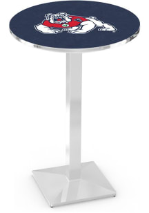 Fresno State Bulldogs Chrome Square Base Pub Table