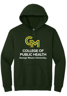 Summit Sportswear George Mason University Mens Green College of Public Health Long Sleeve Hoodie