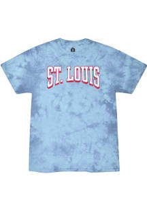 Rally St Louis Light Blue Bridge Arch Short Sleeve T Shirt