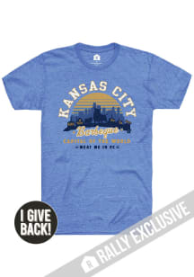 Rally Kansas City Blue BBQ Capital Short Sleeve Fashion T Shirt