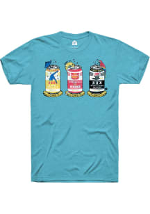 Rally Taco Lucha Blue Nancy Cans Short Sleeve Fashion T Shirt