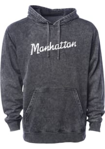 Rally Manhattan Mens Grey RH Script Long Sleeve Hoodie