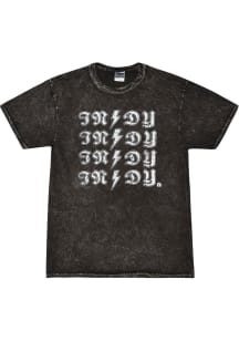 Rally Indianapolis Black Lightening Bolt Short Sleeve T Shirt