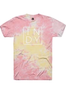 Rally Indianapolis Womens Pink Indy Square Short Sleeve T-Shirt