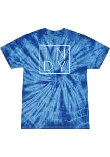 Rally Indianapolis Womens Blue Indy Square Short Sleeve T-Shirt