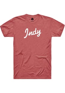 Rally Indianapolis Maroon RH Script Short Sleeve T Shirt
