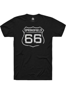 Rally Springfield Black 66.0 Short Sleeve Fashion T Shirt