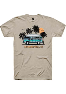 Rally Indianapolis Tan Bus Short Sleeve Fashion T Shirt