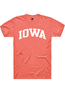 Rally Iowa Pink Arch Wordmark Short Sleeve T Shirt