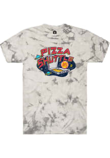 Rally Pizza Shuttle Grey Galactic Design Short Sleeve T Shirt