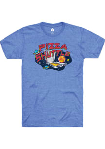 Rally Pizza Shuttle Blue Galactic Design Short Sleeve Fashion T Shirt