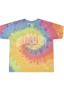 Rally Oklahoma City Womens Yellow Arch EST Short Sleeve T-Shirt