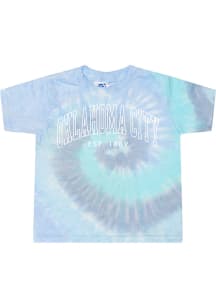 Rally Oklahoma City Womens Blue Arch EST Short Sleeve T-Shirt