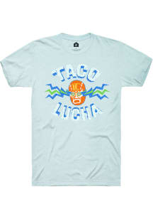 Rally Taco Lucha Light Blue Logo Short Sleeve Fashion T Shirt